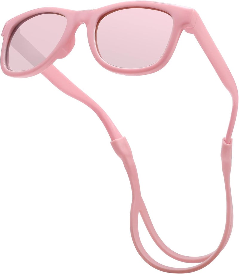 COASION Bendable Flexible Polarized Newborn Baby Sunglasses with Silicon Strap for Infant Boys Girls Age 0-12 Months CA9042 - Image 4